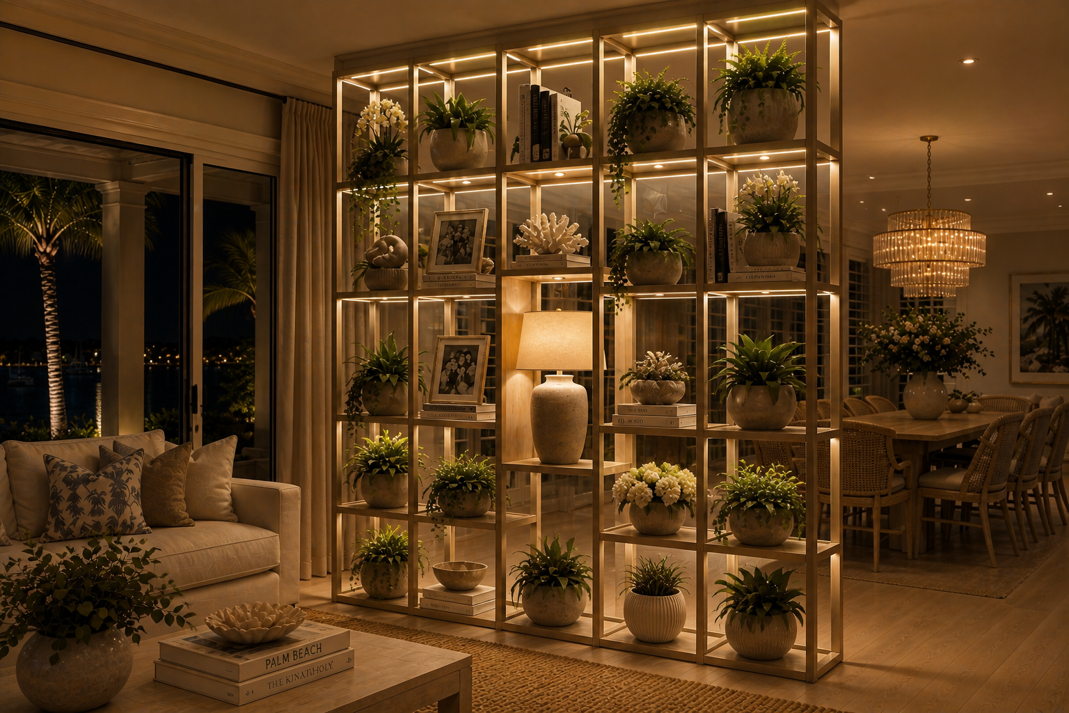 Axeva frame with integrated LED backlighting in a residential setting