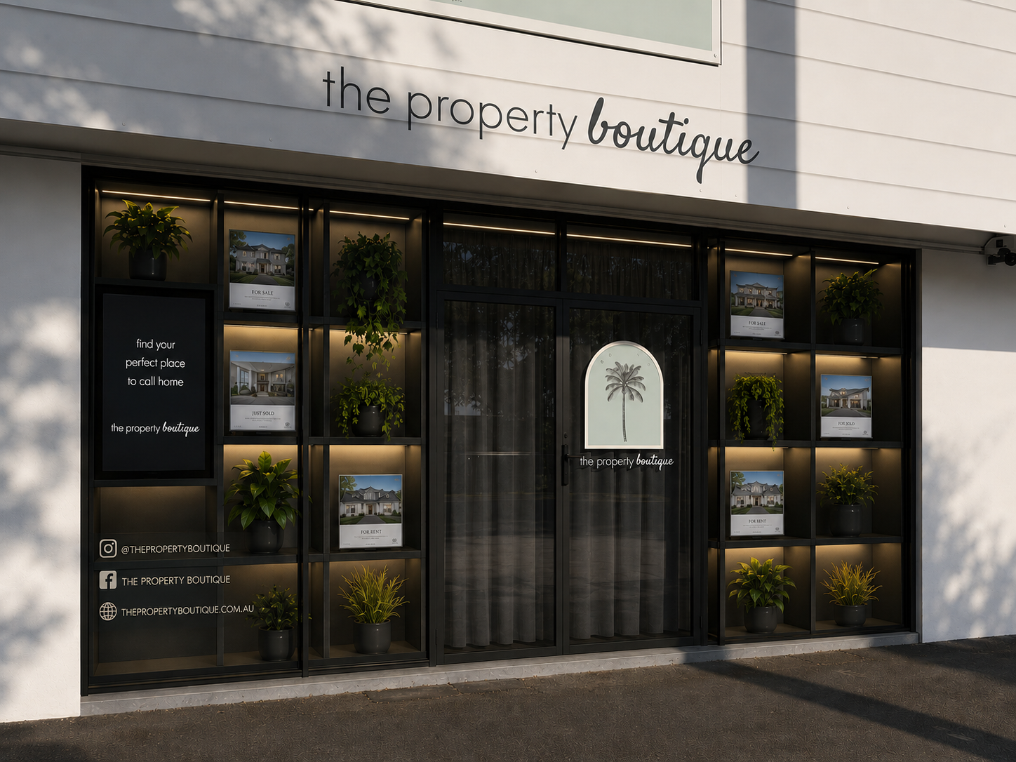 Axeva frame in a boutique real estate agency
